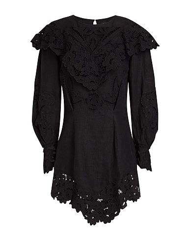 ISABEL MARANT Short dress Black 100% Linen, Polyester
