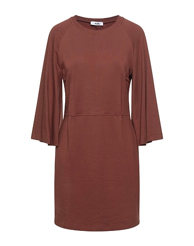 JIJIL Short dress Brown 94% Cotton, 6% Elastane
