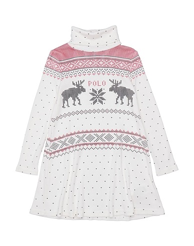 POLO RALPH LAUREN Dress Ivory 60% Cotton, 40% Modal