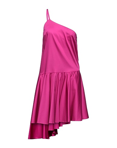 ACTUALEE Kurzes Kleid Fuchsia 69% Baumwolle, 26% Nylon, 5% Andere Fasern