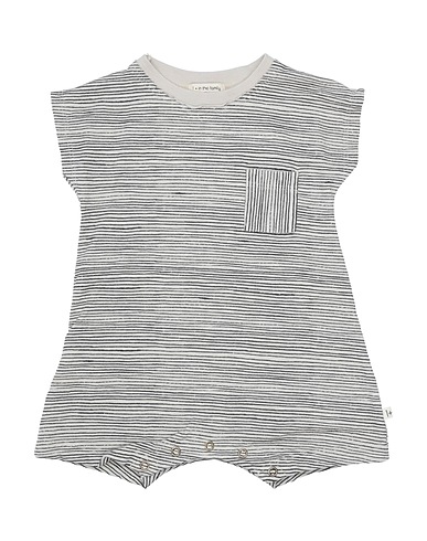 1 + IN THE FAMILY Baby jumpsuit  Black 100% Cotton, Elastane