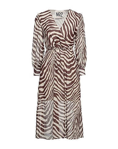 ANIYE N°2 Vestito midi Testa di moro 100% Poliestere