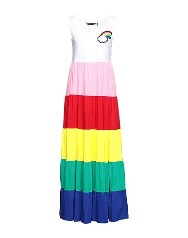 LOVE MOSCHINO Long dress White 100% Cotton
