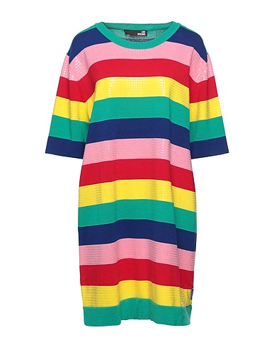 LOVE MOSCHINO Καλοκαιρινό φόρεμα Πράσινο 100% Βαμβάκι