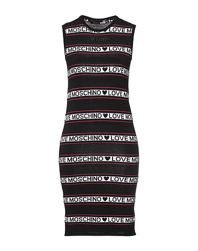 LOVE MOSCHINO Sheath dress Black 88% Viscose, 12% Polyester