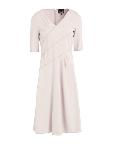 EMPORIO ARMANI Midi dress Light grey 77% Viscose, 17% Polyamide, 6% Elastane