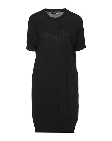 LOVE MOSCHINO Short dress Black 49% Acrylic, 49% Viscose, 2% Elastane