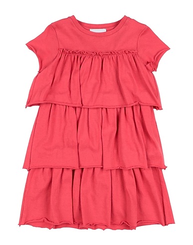 LE PETIT COCO Vestito Baby  Mattone 100% Cotone