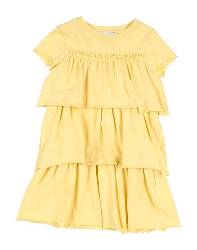 LE PETIT COCO Vestito Baby  Giallo 100% Cotone