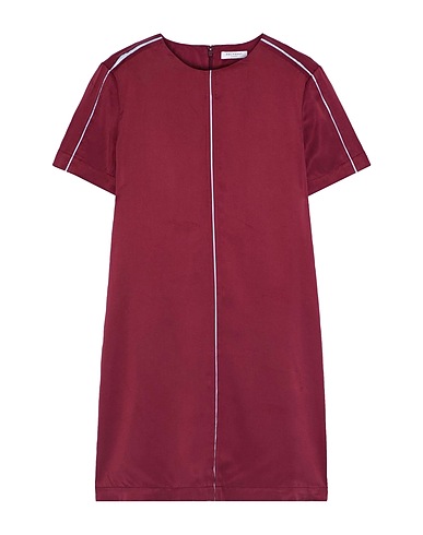 EQUIPMENT Short dress Garnet 62% Silk, 38% Viscose