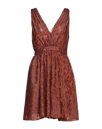 PINKO Short dress Brown 100% Polyester