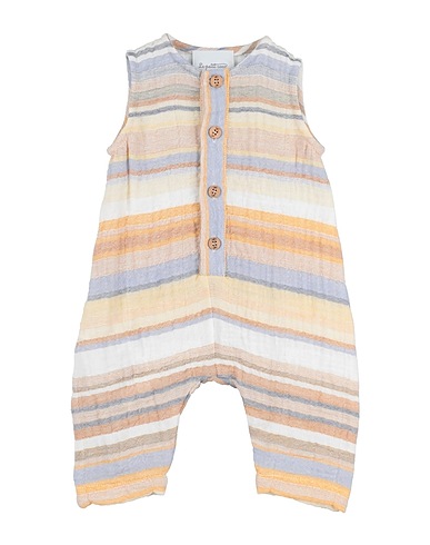 LE PETIT COCO Romper Beige 99% Cotton, 1% Elastane