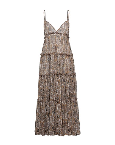 GAëLLE Paris Long dress Camel 100% Polyester