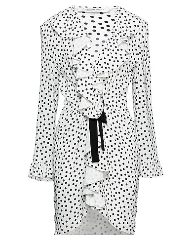 PHILOSOPHY di LORENZO SERAFINI パーティドレス ホワイト レーヨン 98% / ポリウレタン 2%