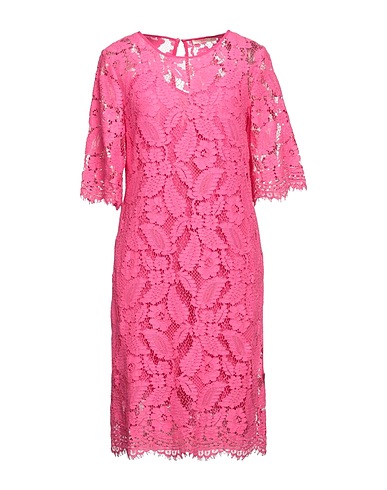SEVENTY VENEZIA Midi dress Fuchsia 40% Cotton, 40% Viscose, 20% Polyamide
