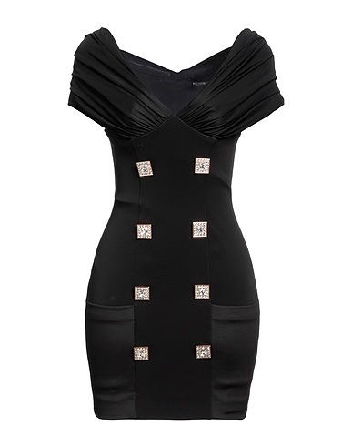 BALMAIN Elegant dress Black 86% Viscose, 10% Polyamide, 4% Elastane
