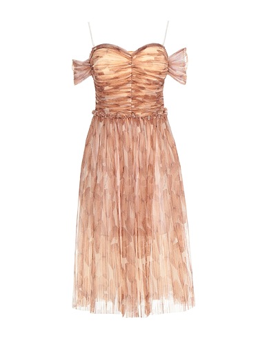 ELISABETTA FRANCHI Short dress Khaki 100% Polyamide