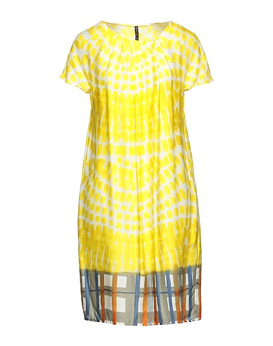 MANILA GRACE Short dress Yellow 100% Viscose