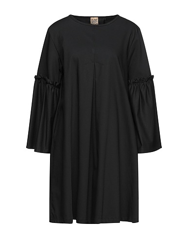 'DONTØD® Vestito corto Nero 62% Poliestere, 32% Viscosa, 6% Elastan