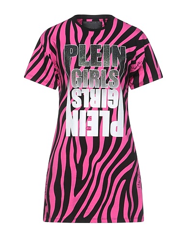 PHILIPP PLEIN Short dress Fuchsia 100% Cotton