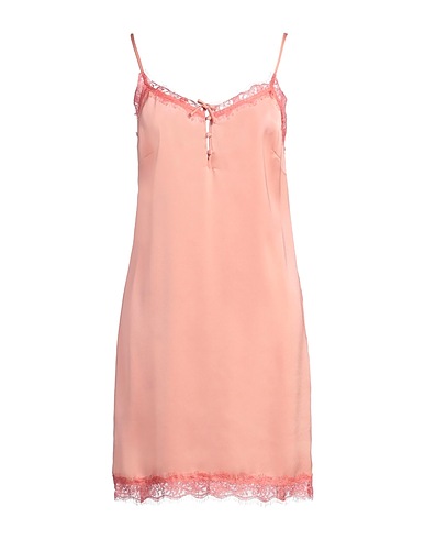 MY TWIN TWINSET Short dress Apricot 100% Polyester, Polyamide