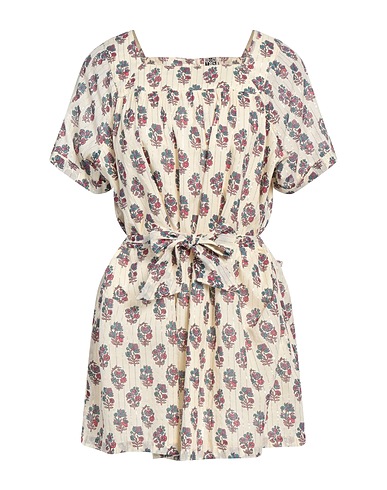 BONTON Short dress Ivory 98% Cotton, 2% Other Fibres