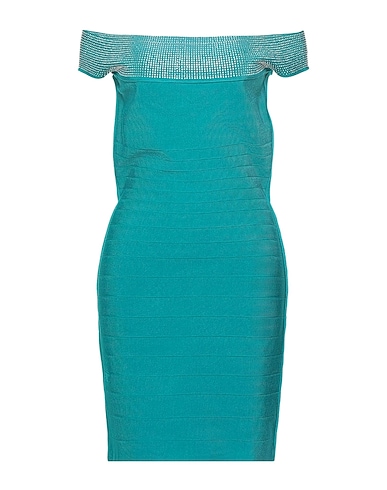 MARCIANO by GUESS Sheath dress Turquoise 86% Viscose, 12% Polyamide, 2% Elastane