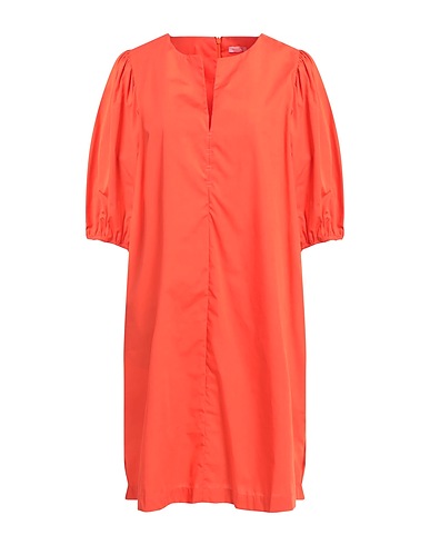 ROSSOPURO Short dress Orange 100% Cotton
