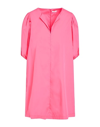 ROSSOPURO Vestito corto Fucsia 100% Cotone