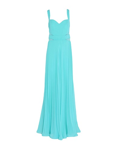ALLURE Long dress Turquoise 100% Polyester
