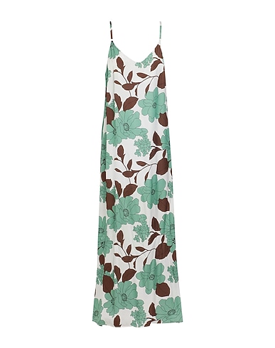 1-ONE Long dress White 100% Viscose