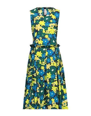 MARNI Midi dress Yellow 100% Cotton