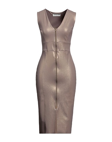 CHIARA BONI LA PETITE ROBE Midi dress Khaki 72% Polyamide, 28% Elastane
