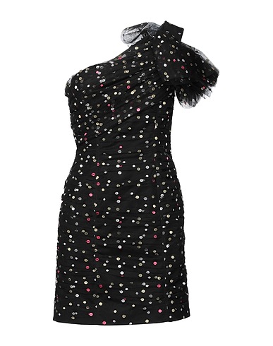 PHILOSOPHY di LORENZO SERAFINI One-shoulder dress Black 100% Polyester