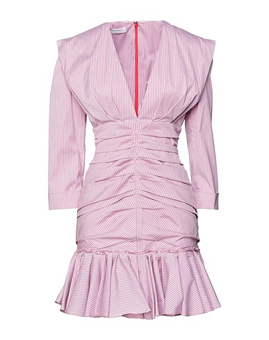 PHILOSOPHY di LORENZO SERAFINI Short dress Red 80% Cotton, 16% Polyamide, 4% Elastane