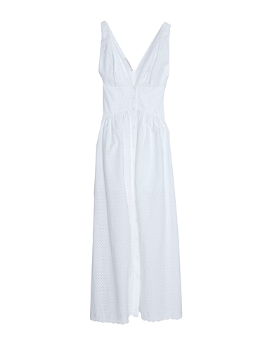 PHILOSOPHY di LORENZO SERAFINI Long dress White 58% Cotton, 42% Polyester