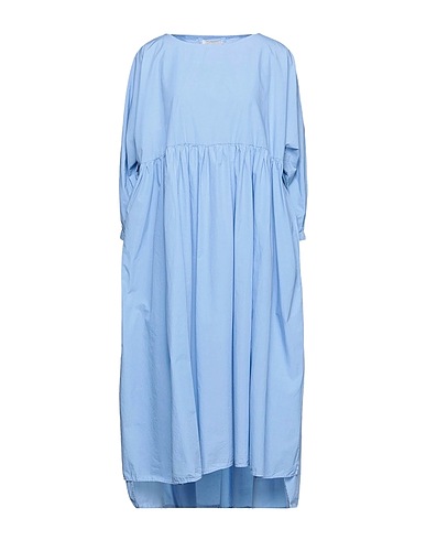 ALESSIA SANTI Midi dress Sky blue 100% Cotton