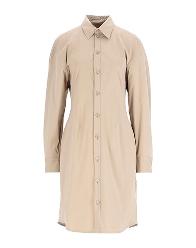 BOTTEGA VENETA Hemdkleid Beige 96% Baumwolle, 4% Elastan