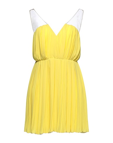 FELEPPA Pleated dress Yellow 100% Polyester