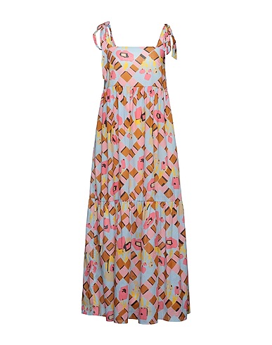 SUOLI Long dress Sky blue 100% Cotton