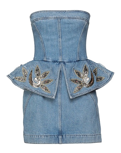 PHILOSOPHY di LORENZO SERAFINI Denim dress Blue 100% Cotton