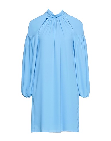 MERCI ITALIA Short dress Azure 100% Polyester