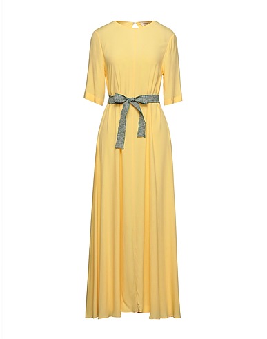 OTTOD'AME | Light yellow Women‘s Long Dress | YOOX