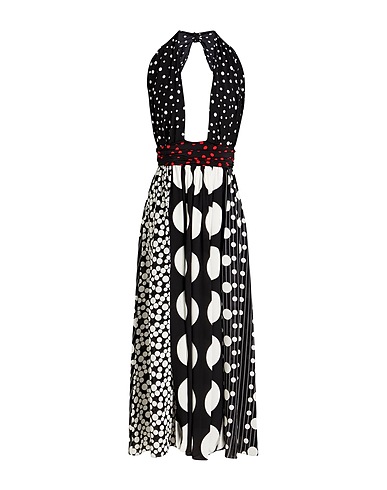 DOLCE&GABBANA Midi dress Black 98% Silk, 2% Elastane