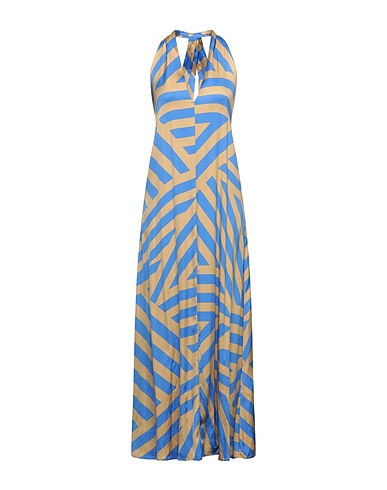 OTTOD'AME Long dress Camel 100% Viscose