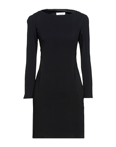 DONDUP Kurzes Kleid Schwarz 97% Viskose, 3% Elastan