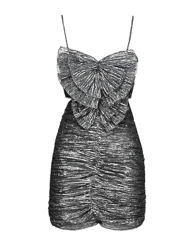 ISABEL MARANT Pleated dress Silver 60% Polyamide, 40% Polyester