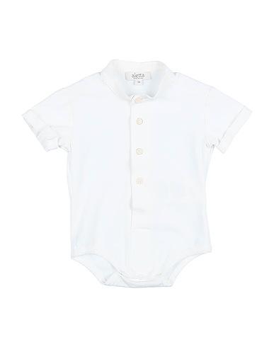 ALETTA Bodysuit White 94% Cotton, 6% Elastane