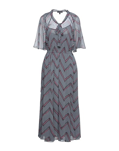 EMPORIO ARMANI Midi dress Grey 100% Polyester