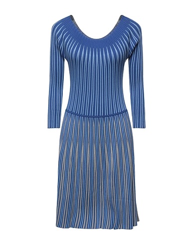 EMPORIO ARMANI オフィスワンピース ブルー レーヨン 69% / ポリエステル 31%